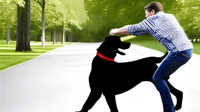 dog biting a man